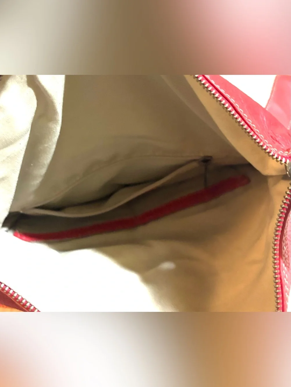 Red vintage Leather Crossbody Bag - Sleek Everyday Shoulder Bag